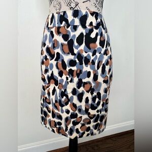 Leopard Print Pencil Skirt